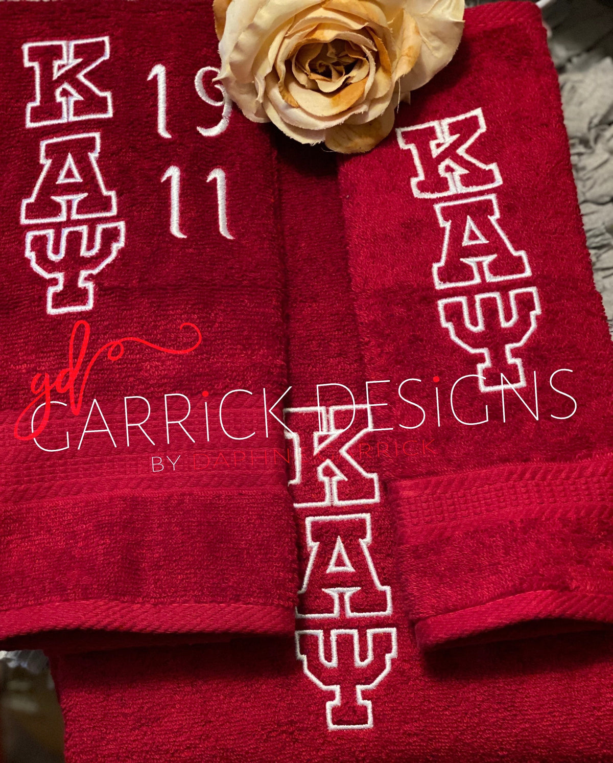 2 Piece Inspired Kappa Alpha Psi Towel set