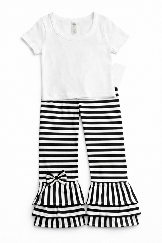 Girls 2 Piece Outfit/Embroidery Available